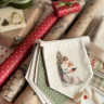Лен лимитированная коллекция Christmas купон 135*33см Гирлянда 10 двусторонних флажков