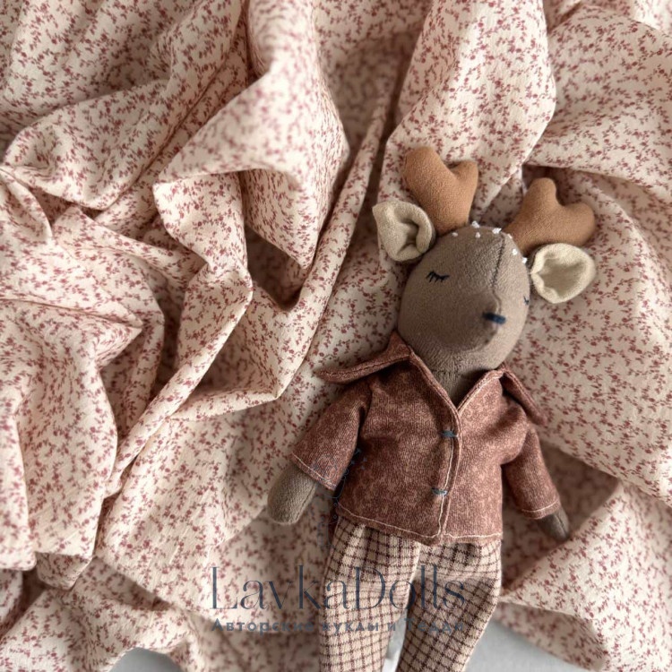 Хлопок коллекция Mini узор из шиповника на молочном фоне Хлопок коллекция Mini узор из шиповника на молочном фоне