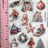 Термонаклейки лист А5 для рукоделия Merry Christmas 