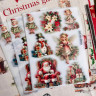 Термонаклейки лист А5 для рукоделия Винтажный новый год