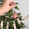 Лен лимитированная коллекция "Holiday calendar" купон 45*47 Праздник, мешок с игрушками 