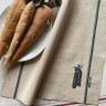 Лен натуральный коллекция FarmMarket для домашнего текстиля купон 33*34 Горошек