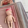 Хлопок фактурный 1/8-35*50см полоска цвет Хаки с бежевым