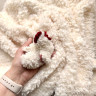 Мех мохер кудрявый 1/8 - 40*50см цвет Молочный